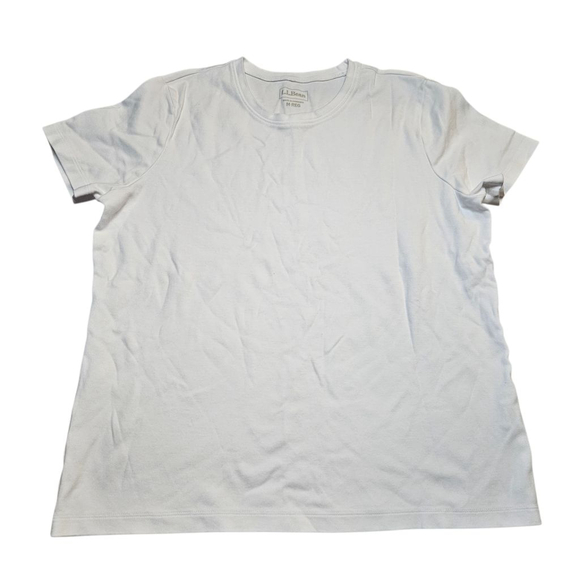 L.L. Bean Medium White Pink Crew Tee Bundle - Picture 3 of 10